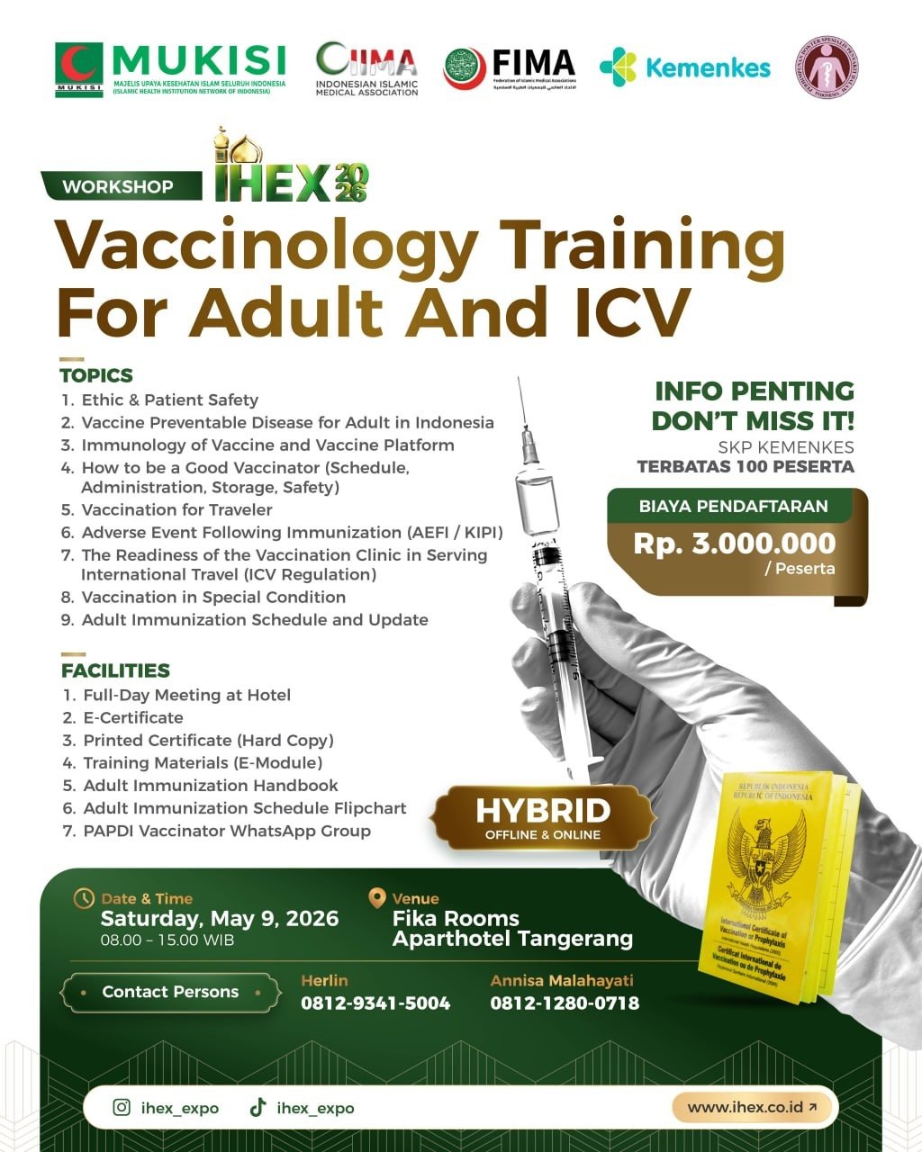 Vaccinology Training for Adult & ICV